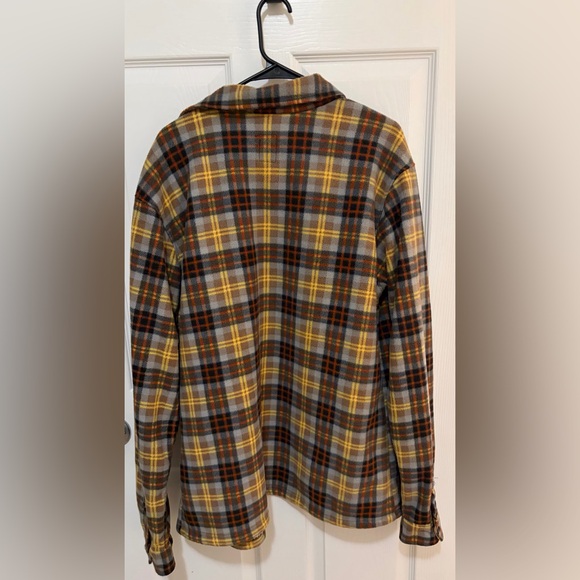 Men's Plaid Sherpa-Lined Shirt Jacket - Picture 4 of 4